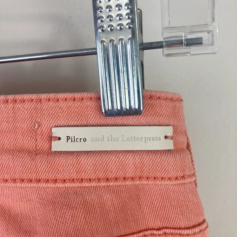 ANTHROPOLOGIE Pilcro High-Rise Skinny Jeans | ankle length pants | apricot | siz - Picture 6 of 10